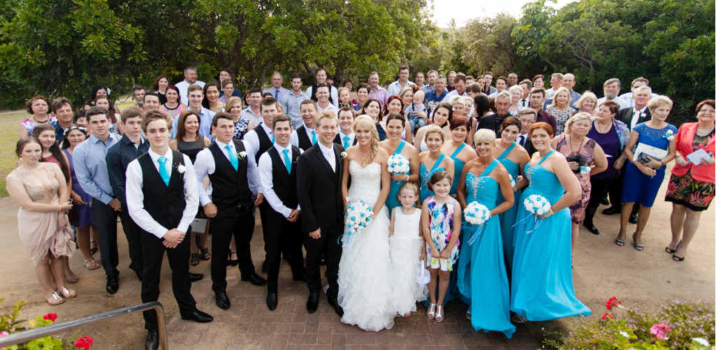 HAPPY DAY: The weather was perfect when Samantha and Brendan Warwick celebrated their marriage with family and friends at the Yeppoon resort. HAPPY DAY: The weather was perfect when Samantha and Brendan Warwick celebrated their marriage with family and friends at the Yeppoon resort.